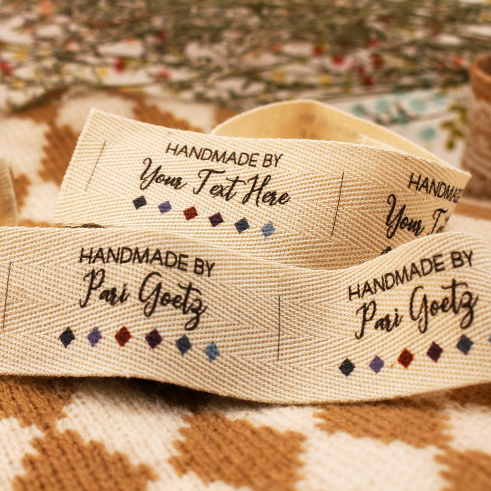 

30X60mm,Cotton Twill webbing,Flat or Folded Labels,Printed Sew-in Fabric,Custom Personalizada,Sewing,Knitting or Crochet Labels