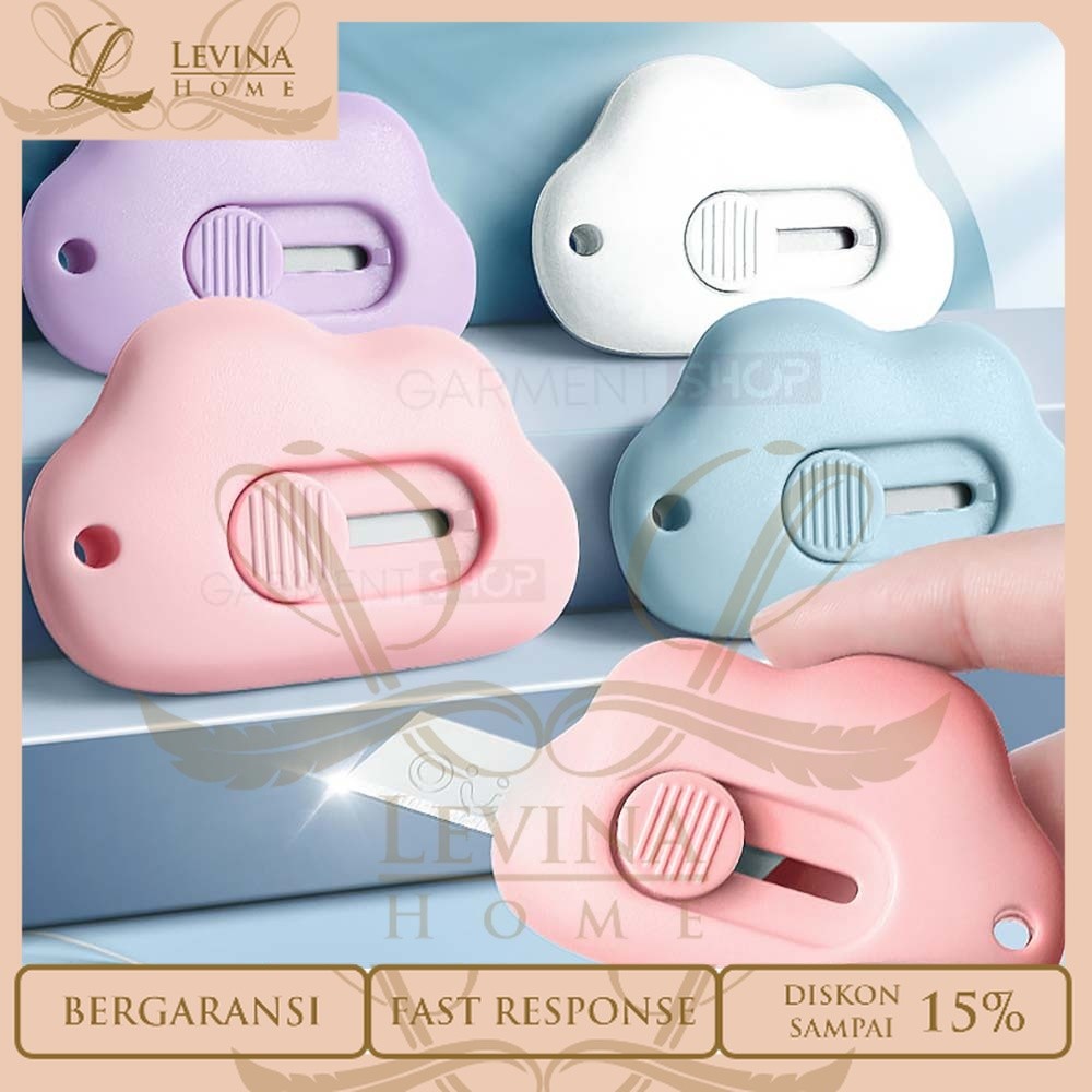 

Cutter Mini Lucu Model Awan Pembuka Paket Estetik Pisau Silet Portable Pemotong Solasi Lakban Kertas Warna Warni – Levina Home