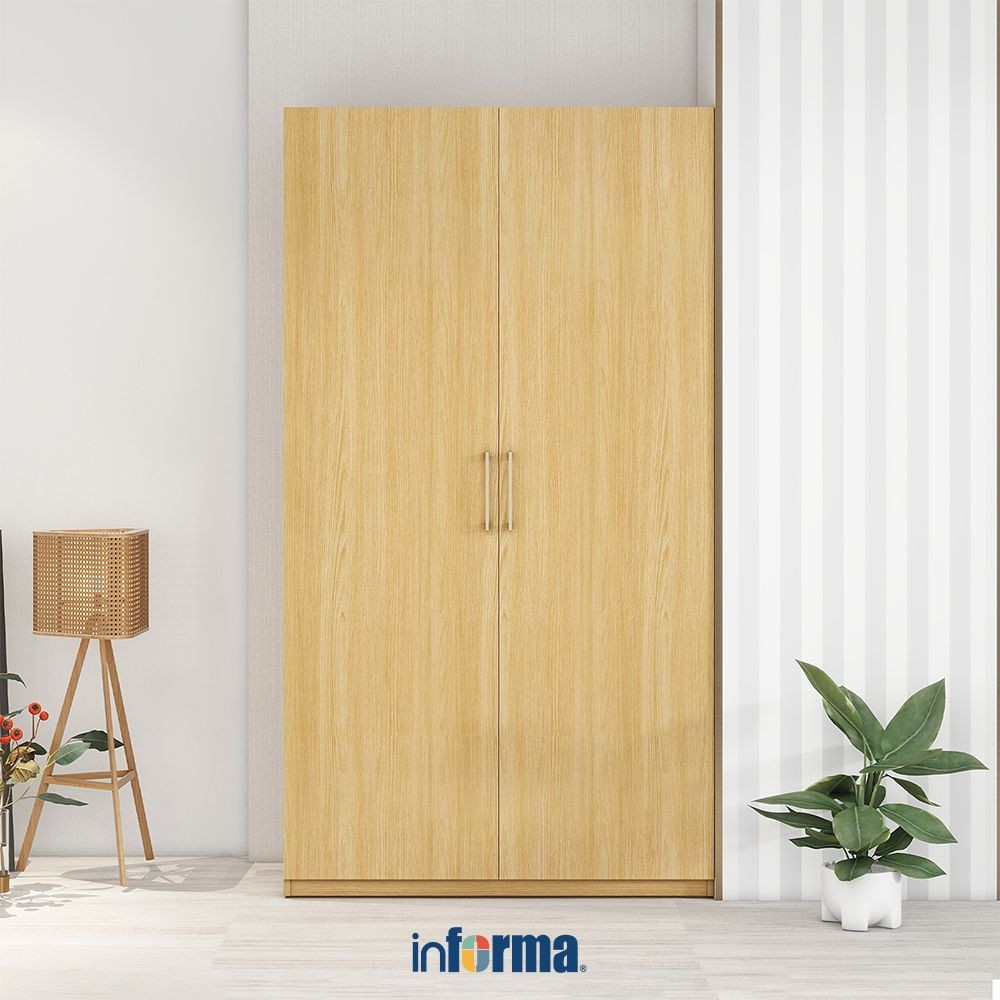 Informa Kenn Lemari Pakaian 2 Pintu - Cokelat Lemari Baju Almari Baju Lemari Kamar Lemari Minimalis 