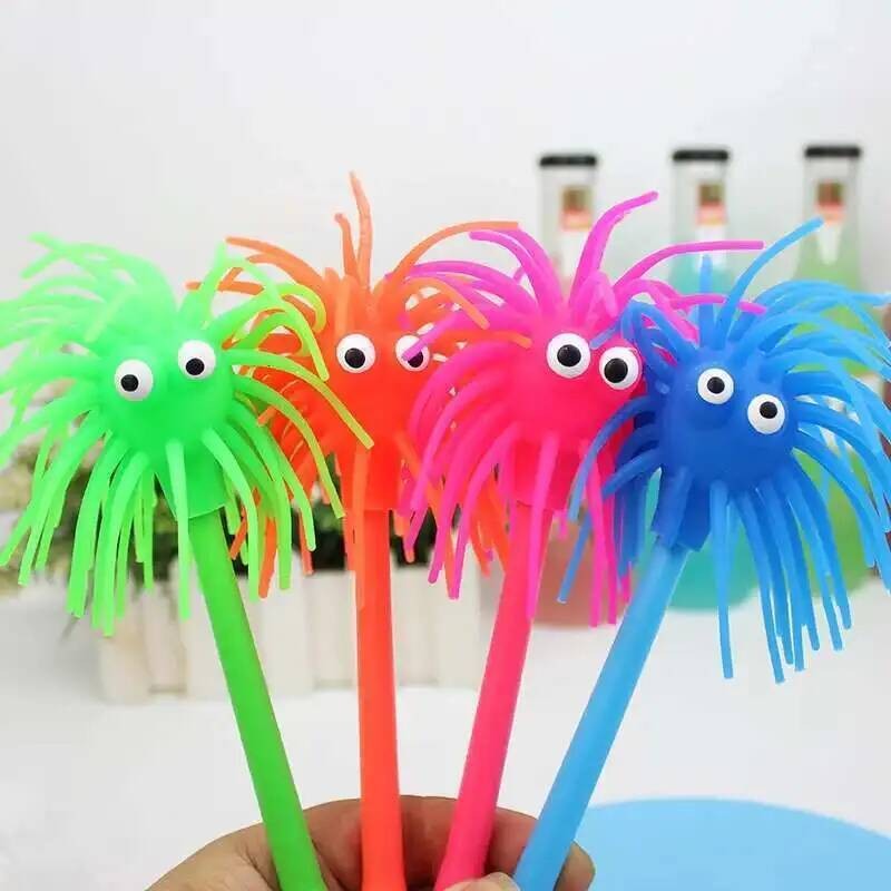

1 Piece Lytwtw's Cute Creative Cartoon Ball Decompression Ballpoint Pens Kawaii Cartoon Stationery Office School Supplies Pen