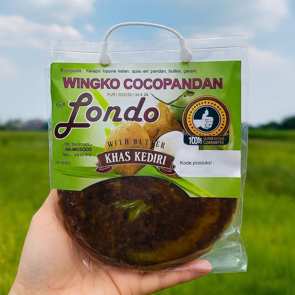 

Wingko Londo khas Kediri 360gr Rasa Cocopandan - Oleh Oleh Khas Kediri Kue Basah Tradisional