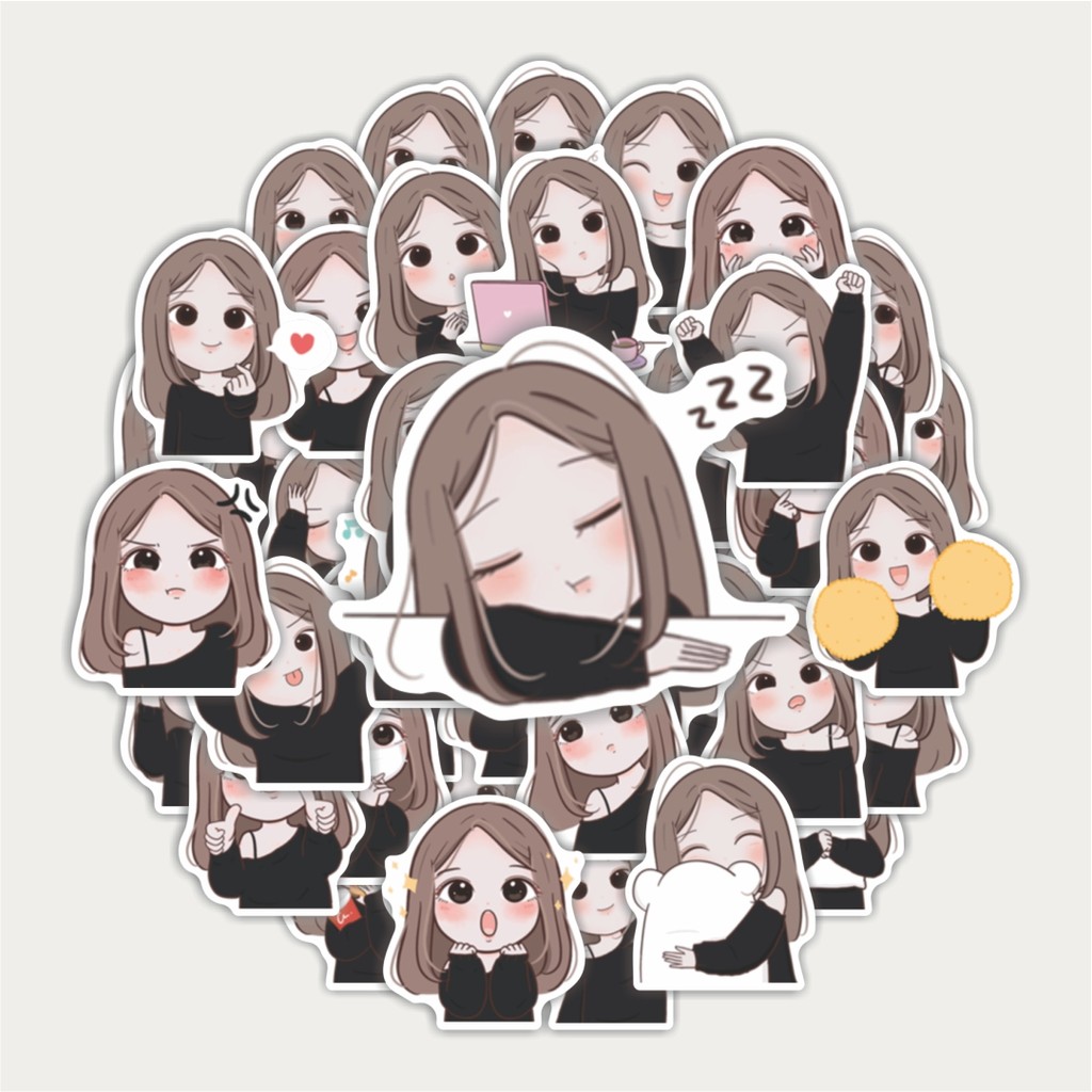 

Sticker Pack Stiker Line Karakter Dek Aoun | Sticker TUMBLR | Stiker LAPTOP KOPER HELM