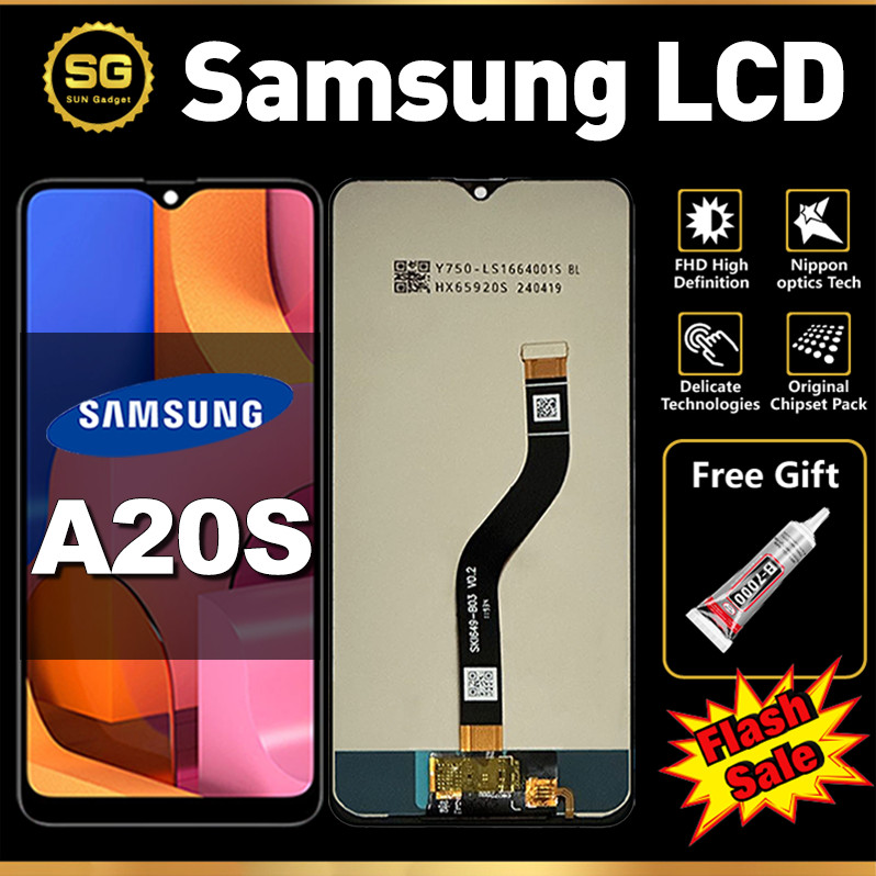 ORI LCD FOR SAMSUNG A20S Original Fullset Asli For LCD hp SAMSUNG A20S Glass Touch Screen Digitizer