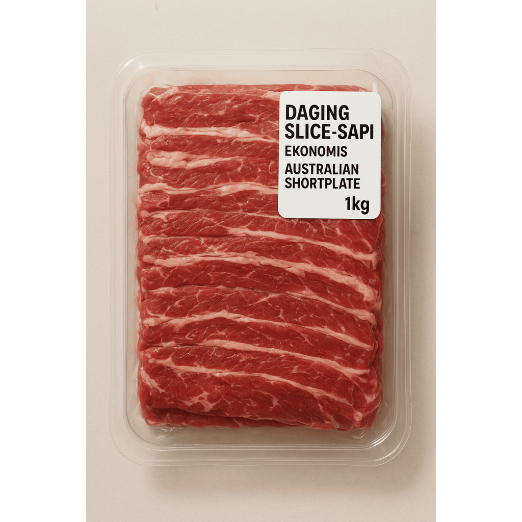 

Daging Slice Sapi Ekonomis Australian Shortplate 1kg