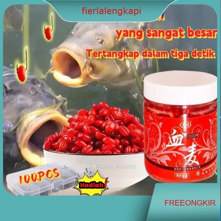 1000Pcs Umpan Pancing Pelet Ikan Cacing Merah Memiliki Aroma Menarik Mangsa Ikan / Umpan Pelet Cacin