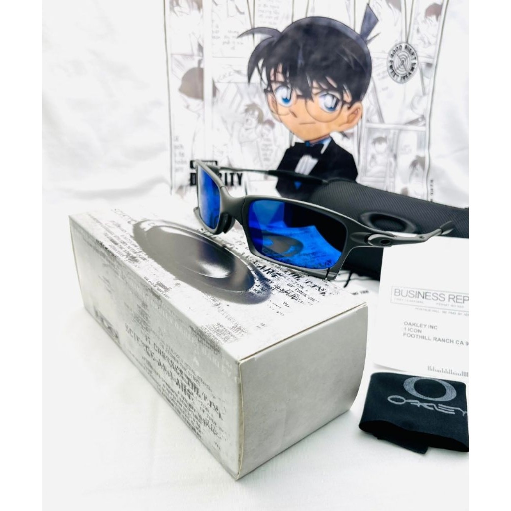 kacamata hitam sporty pria Oakley X-squared X metal lensa polarized