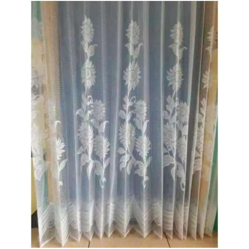 BESTSELLERRRR vitrase motif Matahari Daleman Vitrase dekorasi Rumah blackout tebal Jendela katun smo