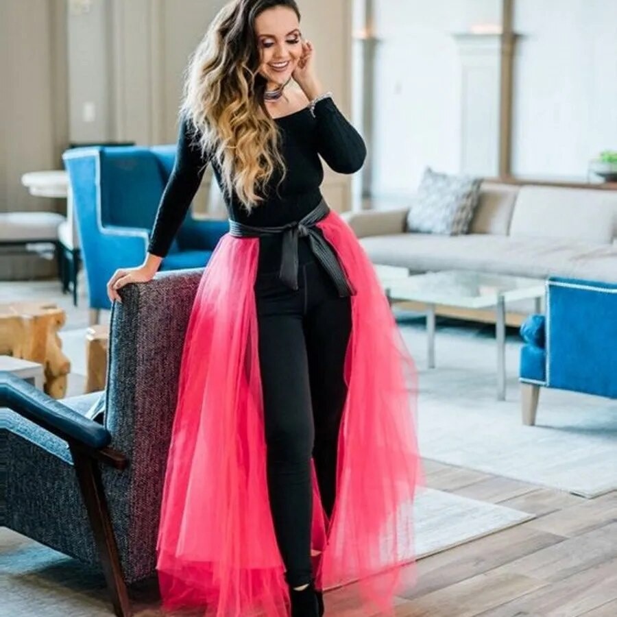 Ekor rok dress tutu cover skirt panjang 1m