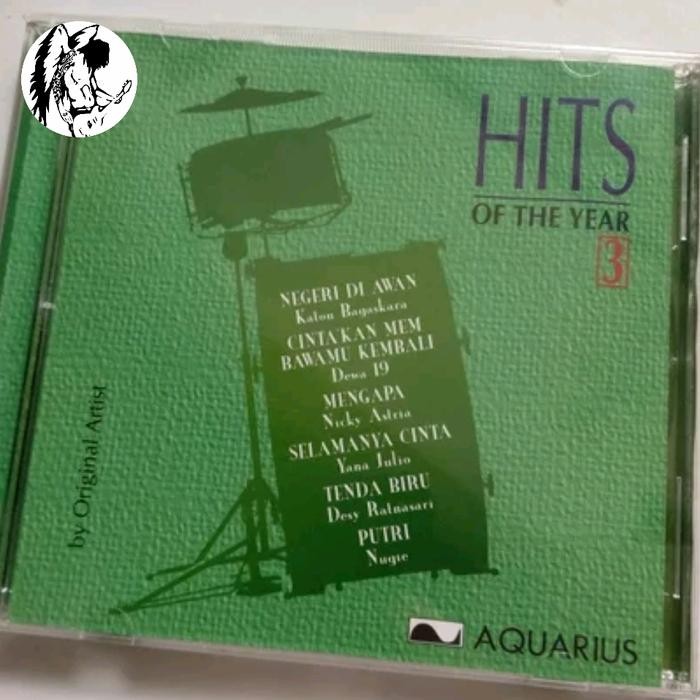 CD HITS OF THE YEAR 3. katon bagaskara nicky astria yana julio memes desy ratnasari bayou dewa rita 