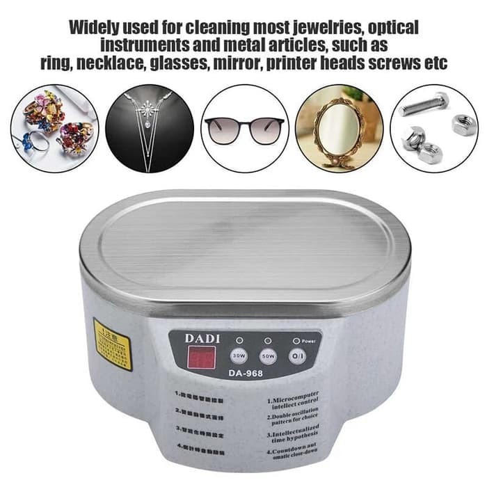 mesin pembersih perhiasan jam tangan cincin kalung ultrasonik digital