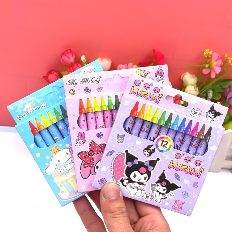 

-JOJU- KRAYON PASTEL OIL ISI 12 WARNA MOTIF KARTUN JEPANG KAWAII TERBARU DAN TERMURAH
