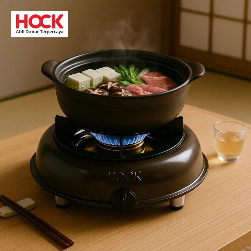 HOCK KOMPOR GAS 1 TUNGKU MUTIARA SILVER | KOMPOR GAS TEKANAN TINGGI | KOMPOR GAS HOCK 1 TUNGKU