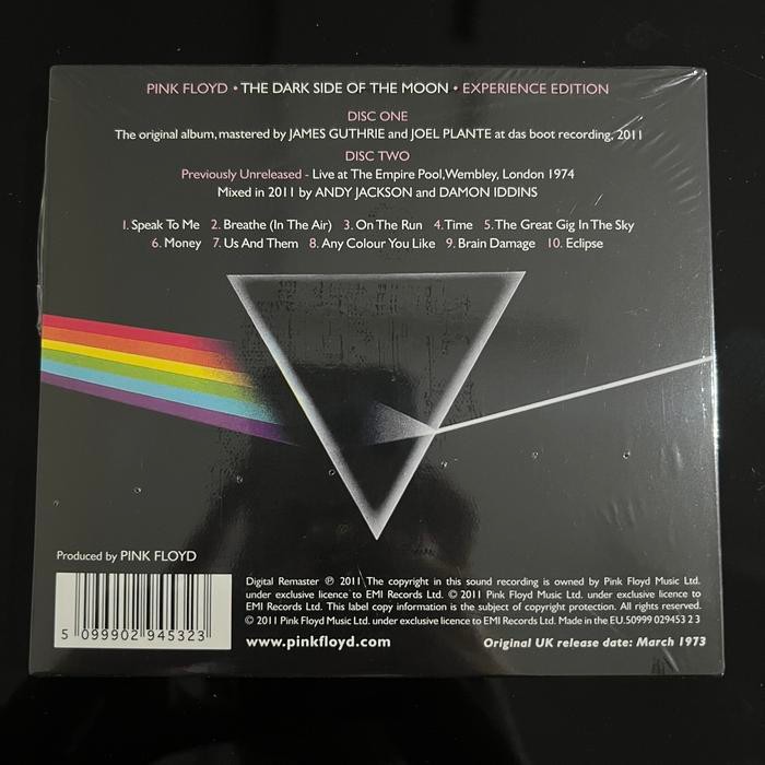 CD Pink Floyd The Dark Side Of The Moon - Experience Ver.