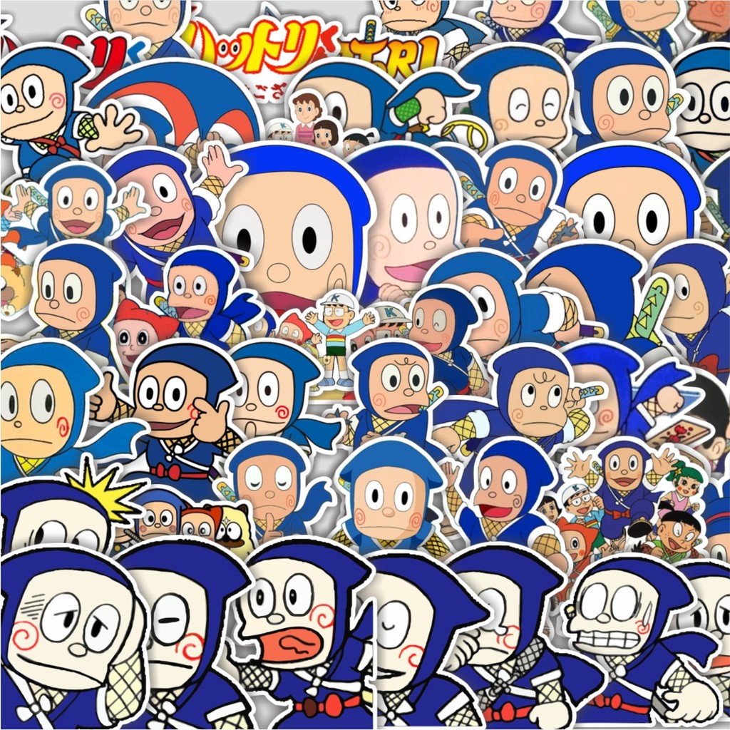 

Stiker Cutting Pack Stiker Kartun Ninja Hattori Isi 100Pcs Series Aesthetic Lucu Keren Untuk Koper Bahan Vynil