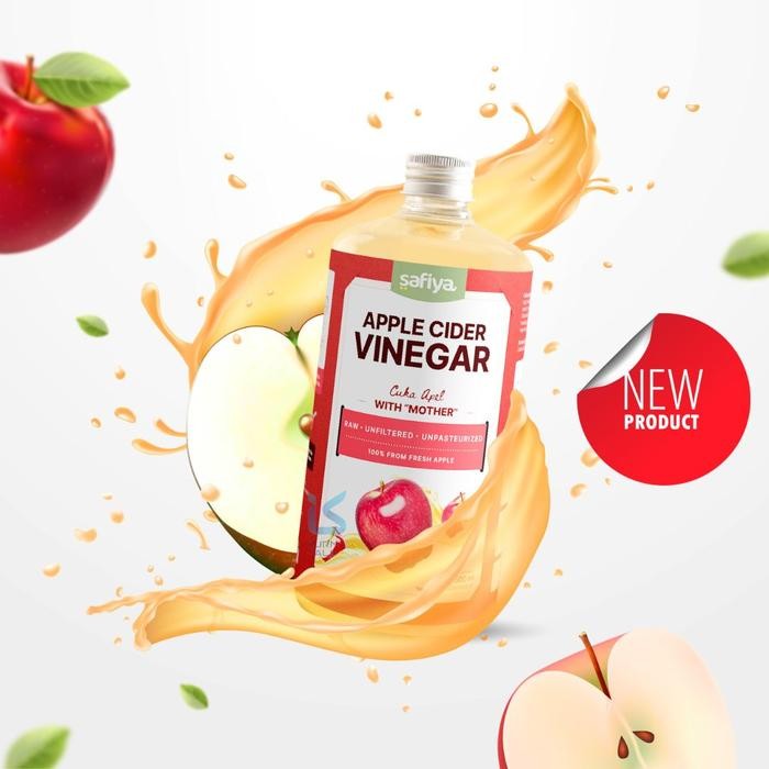 

Cuka Apel Safiya 500 ml Organik Bragg Apple Cider Vinegar With Mother - 500 ml