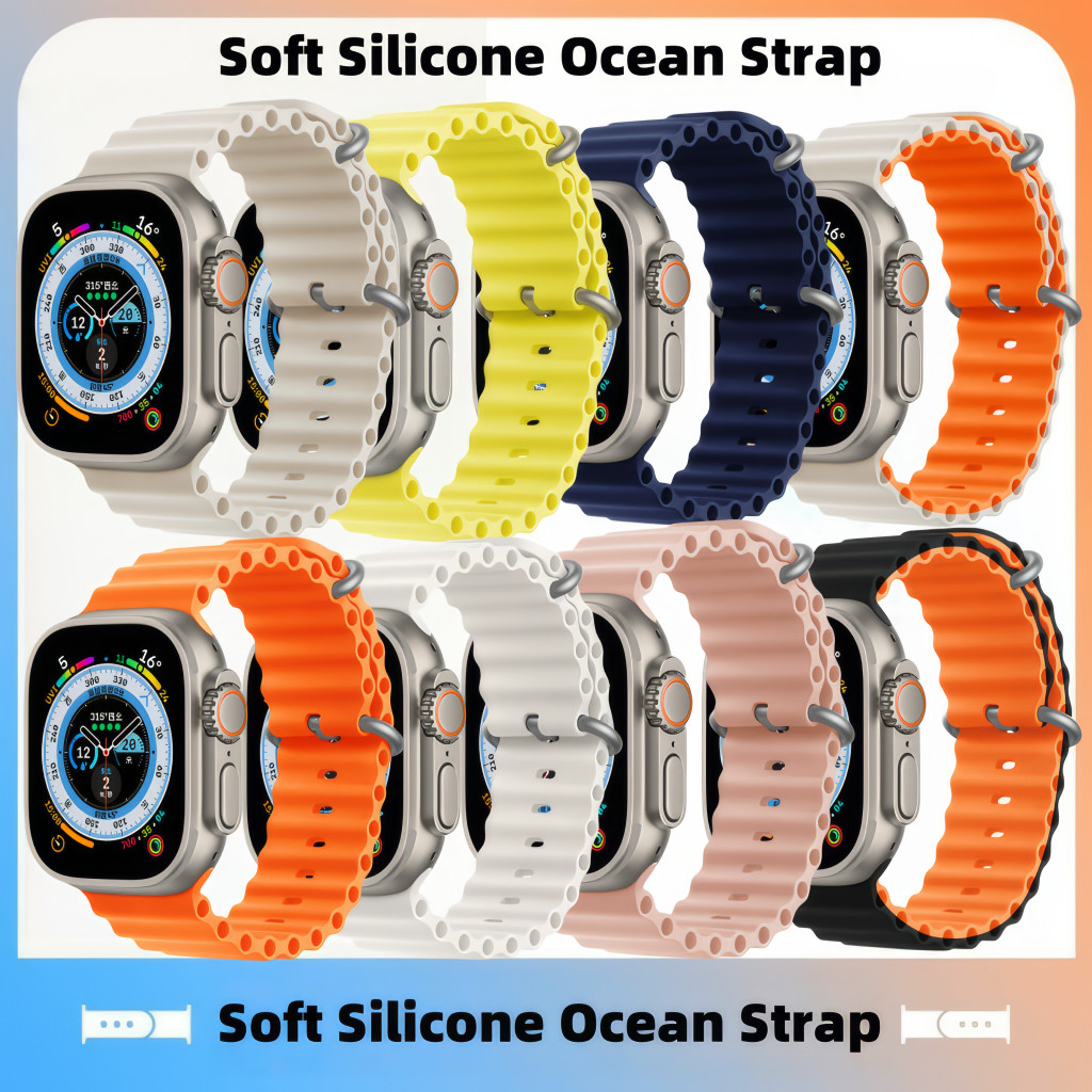 Tali jam Apple Watch 11 46/42MM iwatch Ultra/10/9/8/7/6/5/4/SE OCEAN STRAP SMARTWATCH  Tali Jam iWat