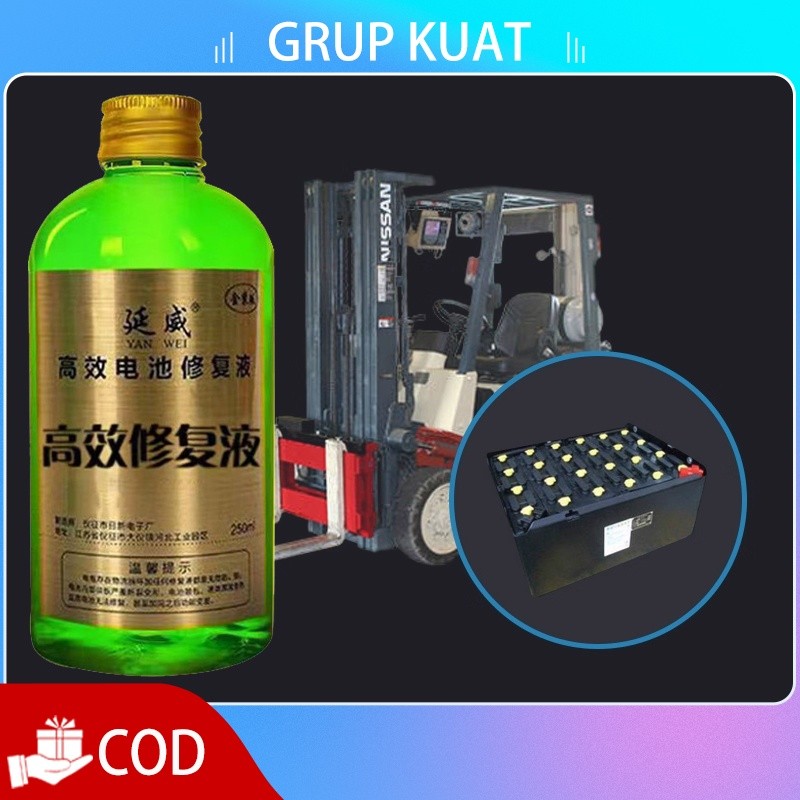 Cairan Perbaikan Aki 250ml Cairan Perbaikan Baterai Cairan Elektrolit Aki Kering untuk Aki Kering