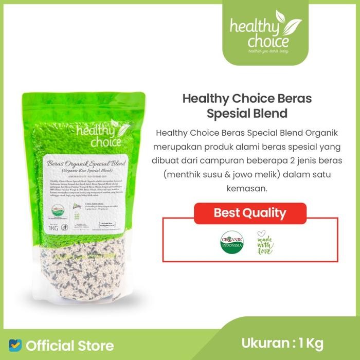 

PROMO! Healthy Choice Beras Campur Organik 1kg Special Blend (hitam dan coklat), Special Blend Whole Grain (merah, hitam, dan coklat) - Spesial Blend, 1kg