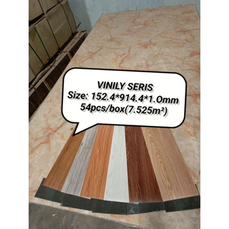 Lantai Vinyl plus lem / vinyl lantai stiker