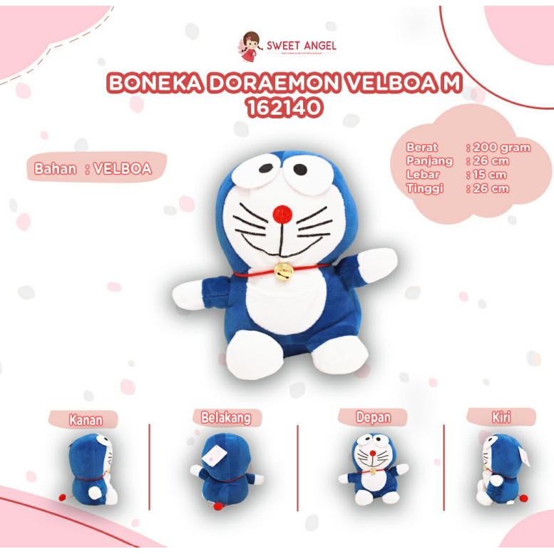 Boneka Doraemon mini BONEKA DORAEMUN VELBOA M KARAKTER KECIL DORAEMON