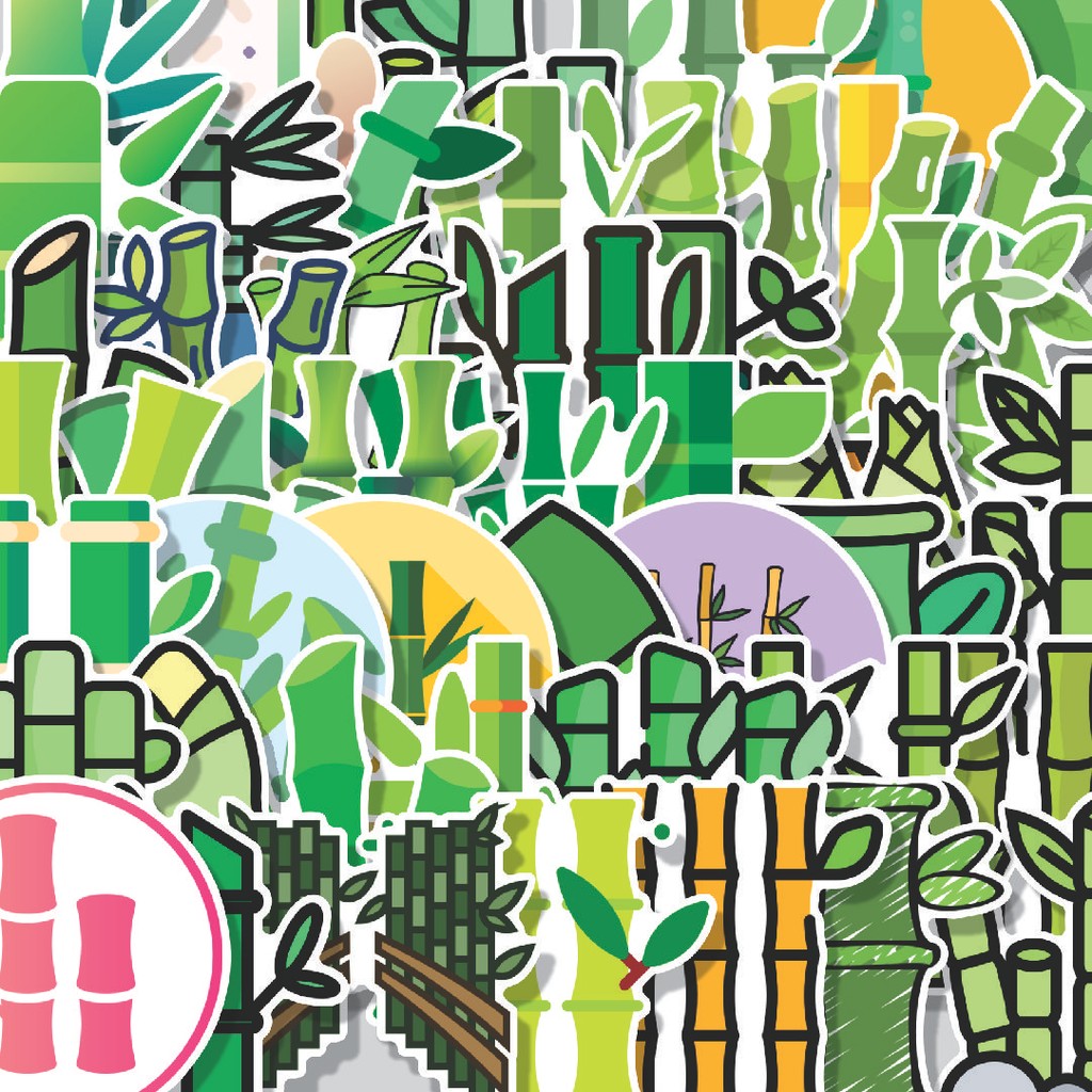 

Stiker Cutting Pack Stiker Kayu Bambu Isi 100Pcs Series Aesthetic Lucu Keren Untuk Koper Bahan Vynil