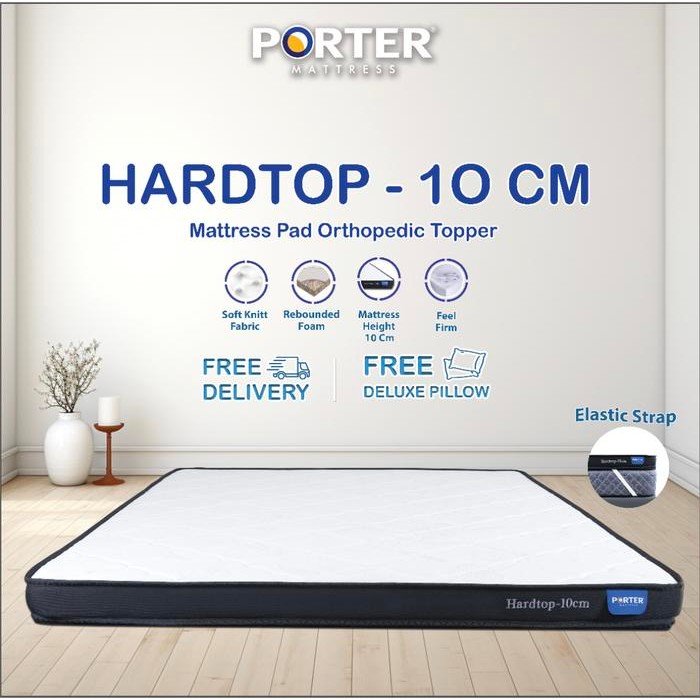 Mattress Pad / Pelapis Kasur Rebounded Foam PORTER Hardtop 10 - 120 x 200