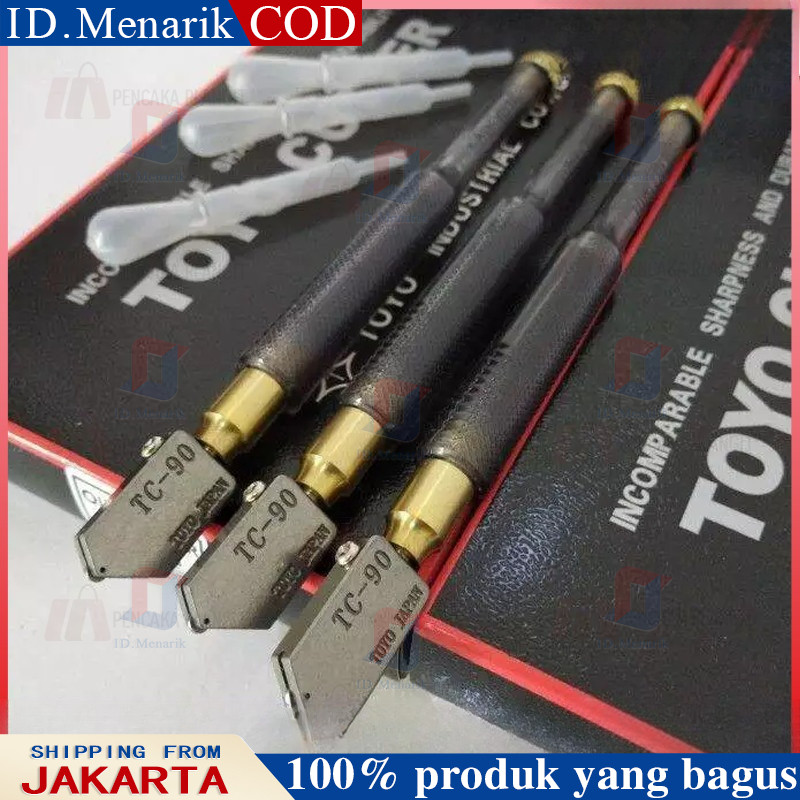 pisau potong kaca toyo tc 90 asli jepang pisau pemotong kaca alat potong kaca alat pemotong kaca ori