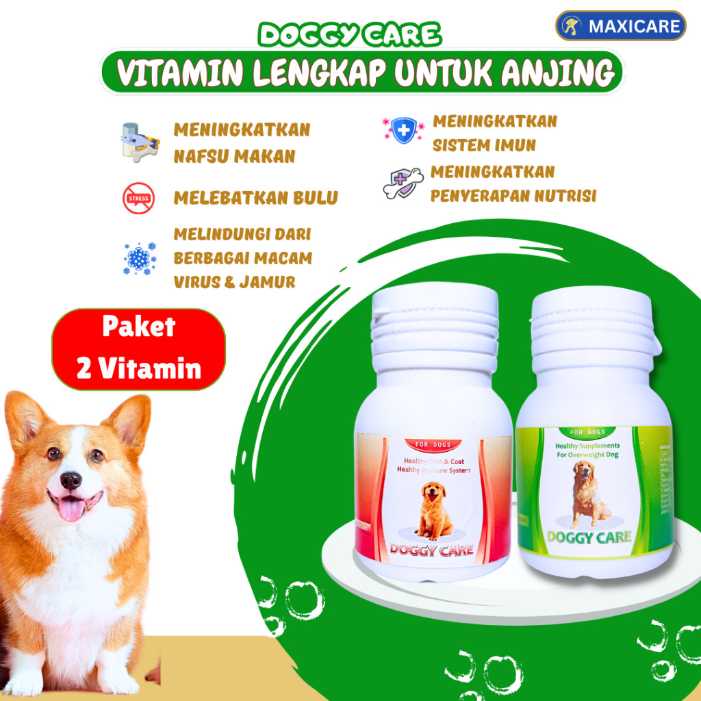 Terlaris VITAMIN ANJING  BULU ANJING  NAFSU MAKAN PENGGEMUK ANJING PENUMBUH BULU ANJING OBAT RONTOK 