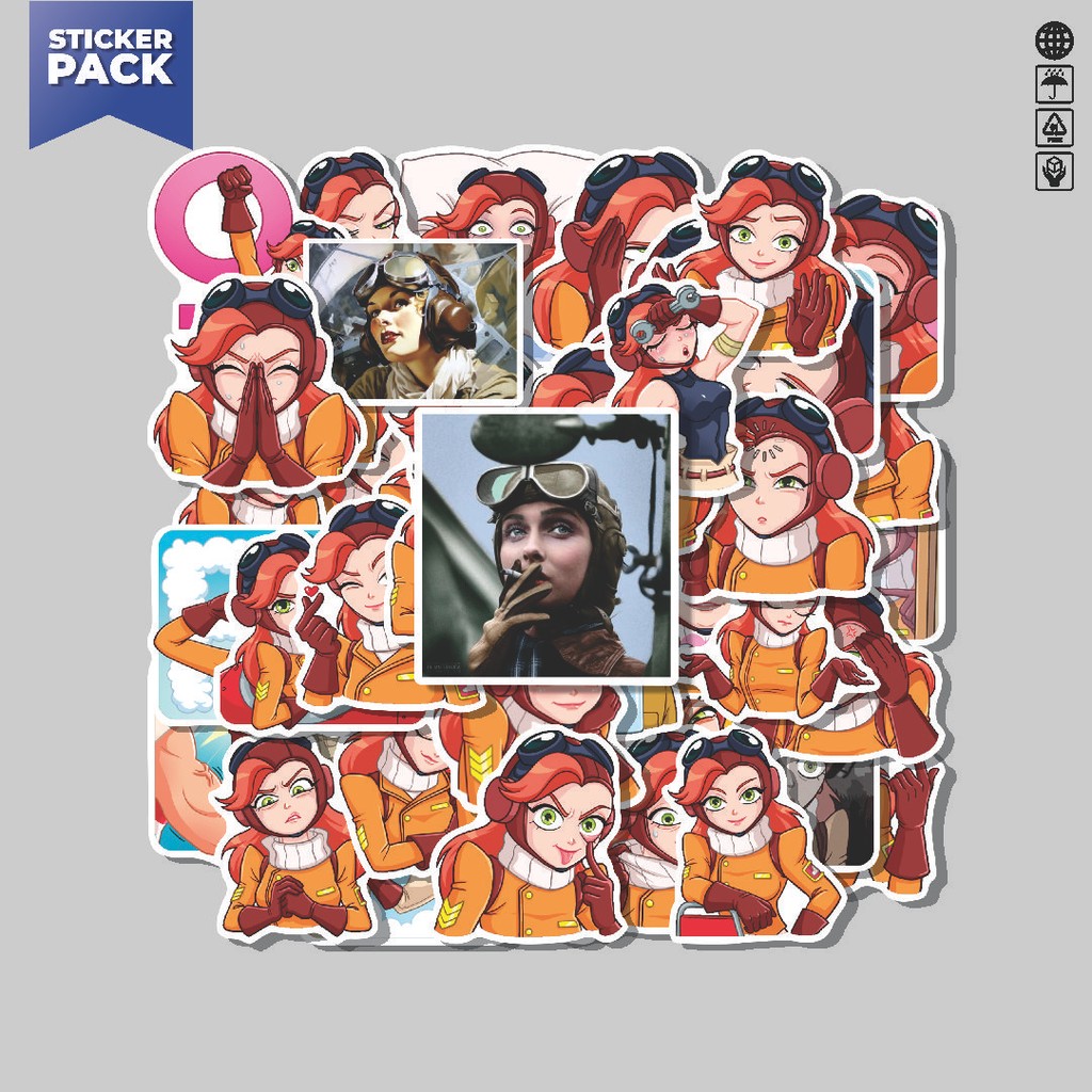 

[100PCS]Stiker Pack Stiker Beautiful Girls Amelie Aesthetic Vinyl Anti Air Dekorasi Sticker Laptop Buku Journal Koper Helm Casing HP Gitar Helm Skateboard