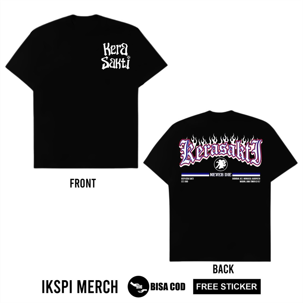 KAOS IKSPI  KERA SAKTI NEVER DIE KAOS MAWAR IKSPI - KAOS IKSPI TERBARU - KAOS IKSPI SIMPEL(KPSB)