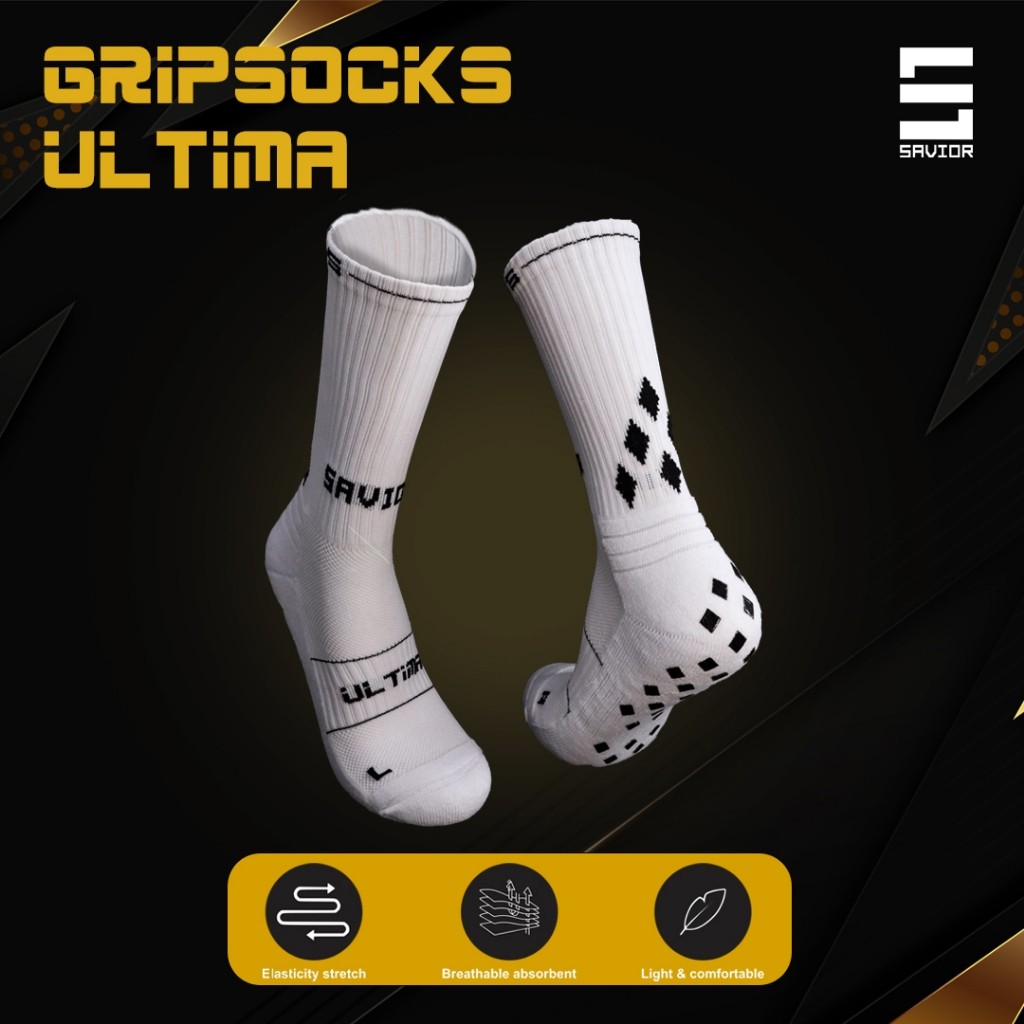Savior Ultima Pendek - Grip Socks | Kaos Kaki Antiselip | Kaos Kaki Antislip | Kaos Kaki Futsal Sepa