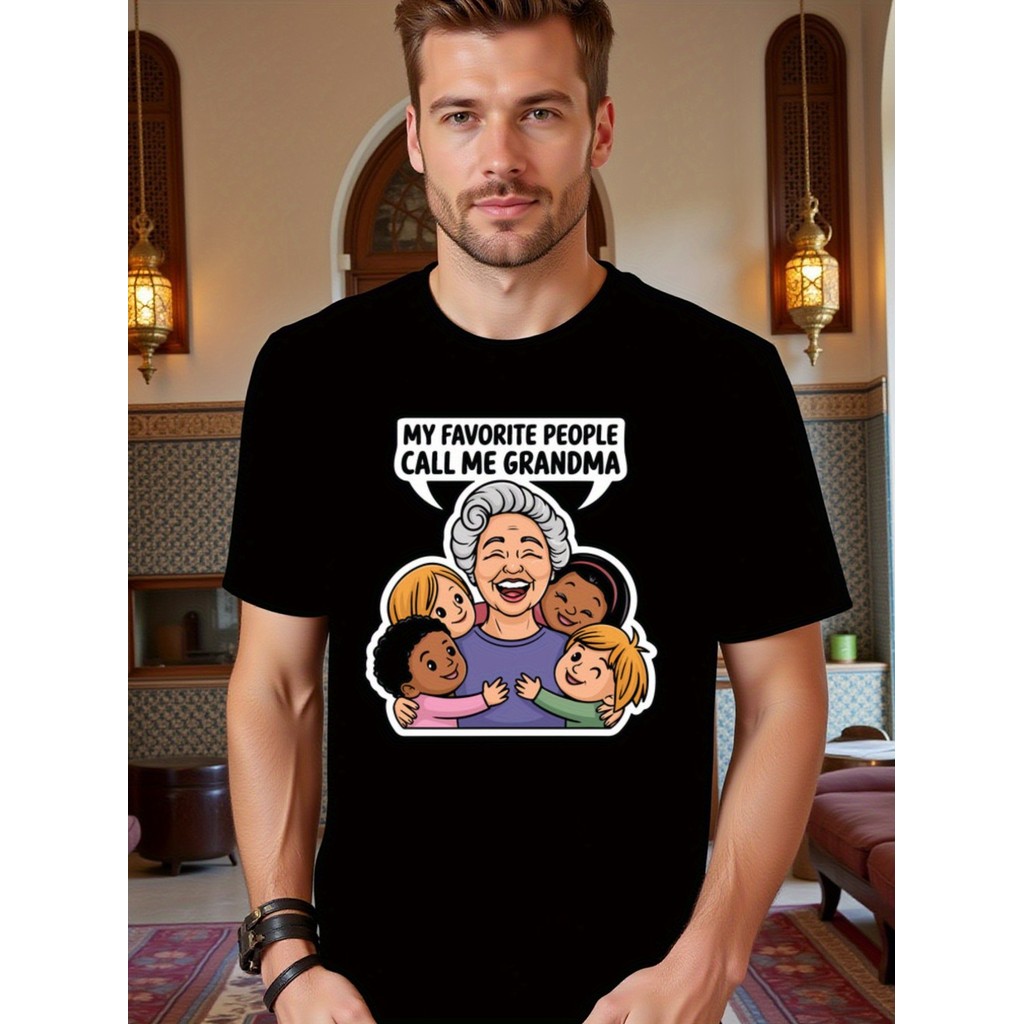 Kaos Pria Kakek Favorit Nenek - Hadiah Lucu Kakek Nenek - Cotton Premium