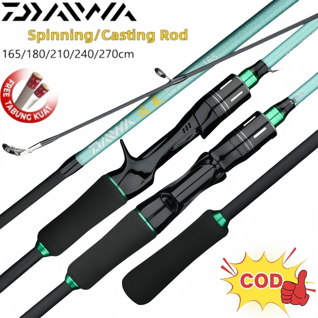 Terlaris DAIWA Joran Pancing Carbon Sutet 1.65m-2.7m Joran Fiber Solid 20kg Joran bc Daido Casting S