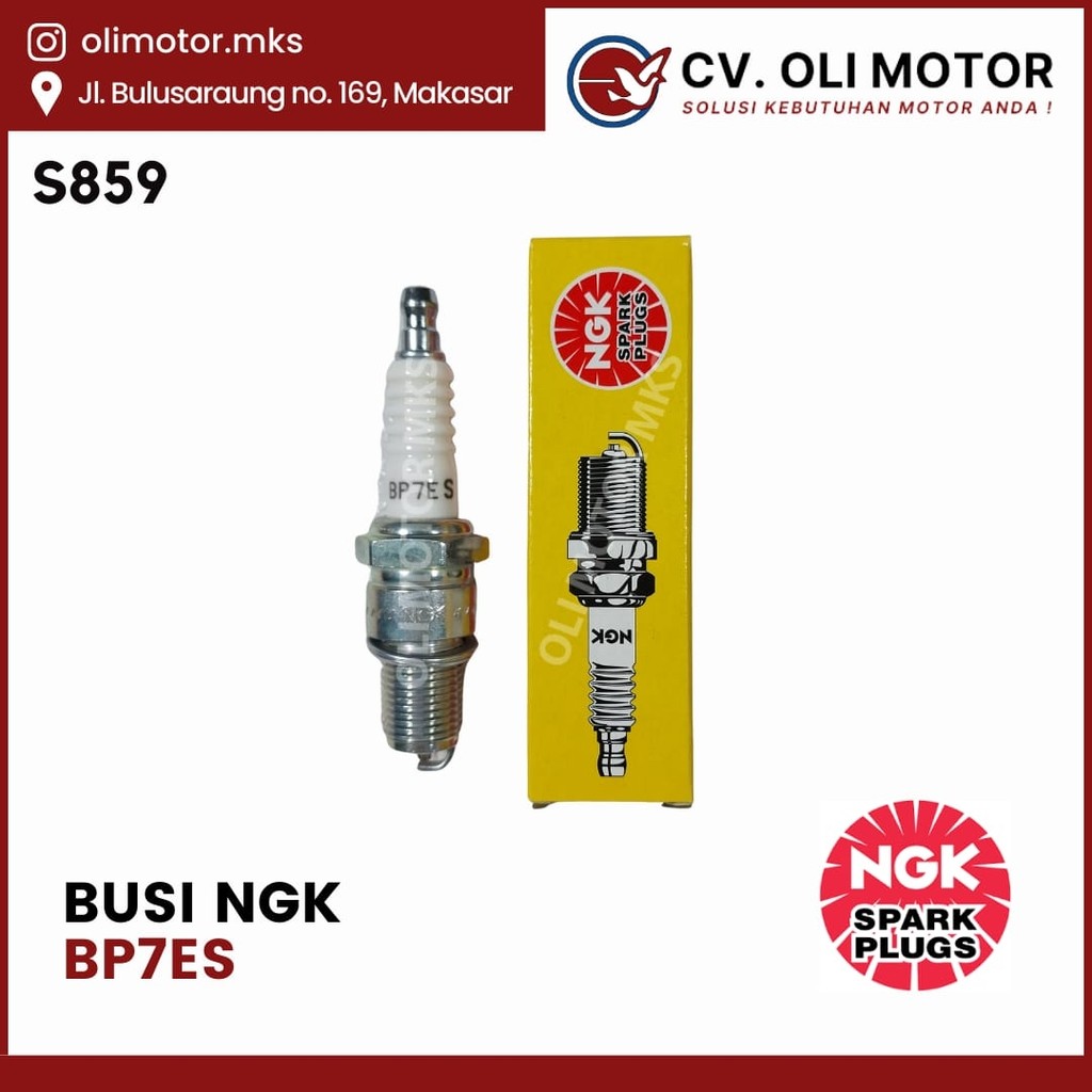 Busi Motor NGK BP7ES RXZ , Satria , Ninja , mobil seperti Kijang ,  Carry , Futura