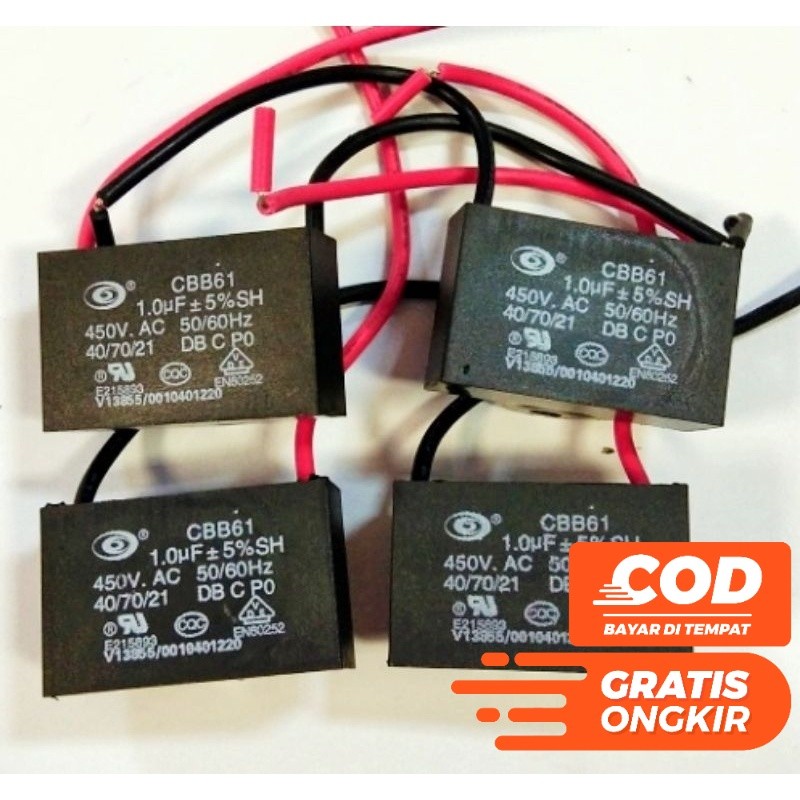 KAPASITOR CAPASITOR KIPAS 1 UF 450 VAC 1UF 450 VOLT