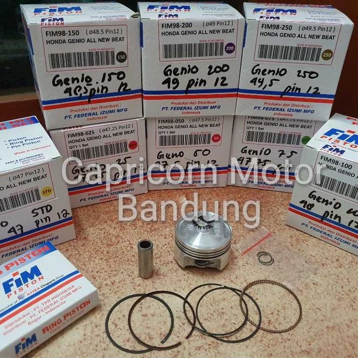Piston Kit GENIO ALL NEW BEAT 2020 FIM IZUMI FIM98 - 100