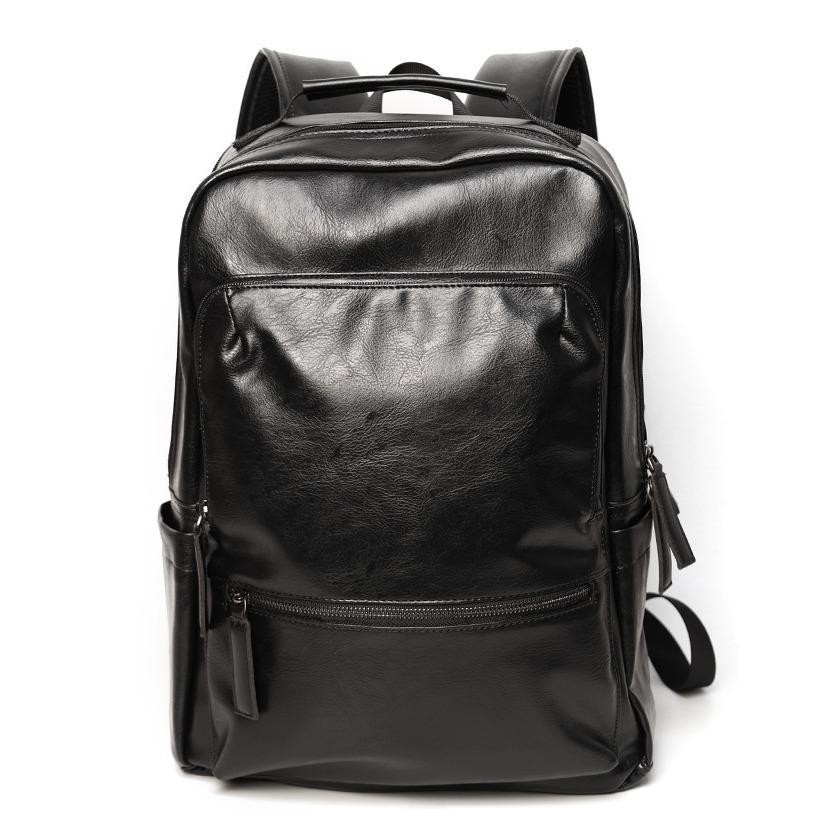 Prime Leather Tas Ransel Kulit Pria Tas Pria hitam backpack Kulit sekolah Kuliah