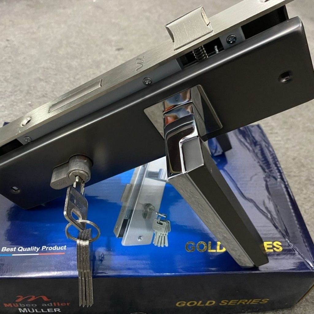 MULLER {1 Set} Handle Kunci Pintu Besar 25cm Original