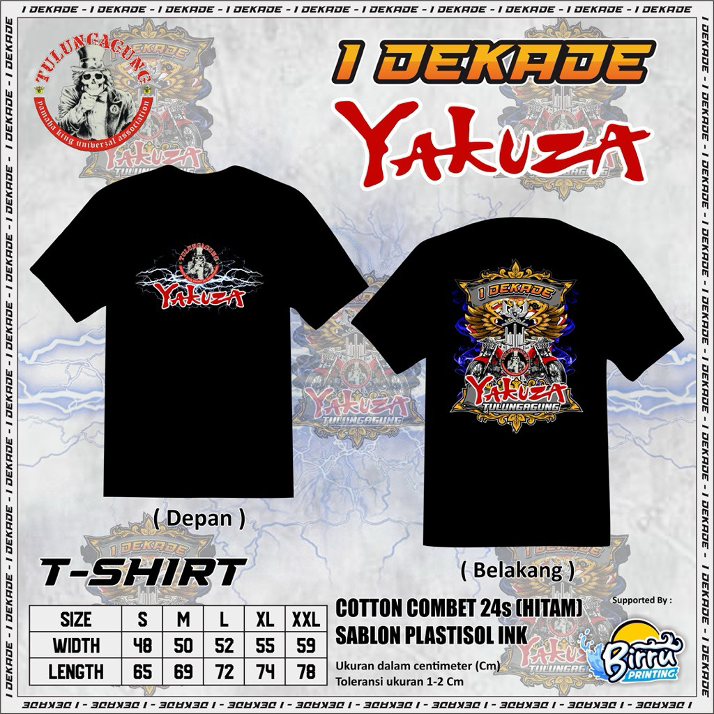 KAOS ORIGINAL RX KING 135cc YAKUZA 1  DEKADE