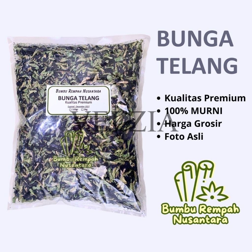 

Bunga Telang 500g 1kg - Rempah Asli Murni | BUMBU REMPAH NUSANTARA | Bumbu Dapur Nusantara Grosir Murah