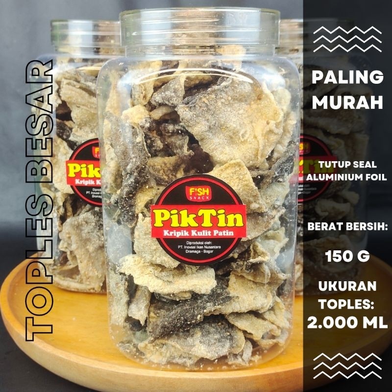 

Keripik kulit ikan patin | Fish Skin | kemasan toples ekonomis