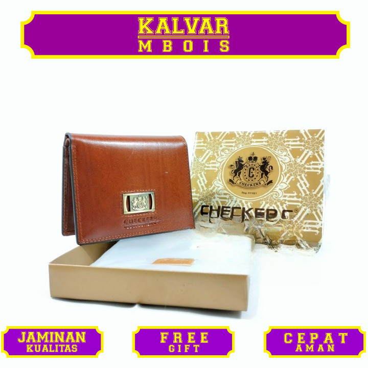 FARNELL - Checkers Dompet Kulit Asli Pria CK 02