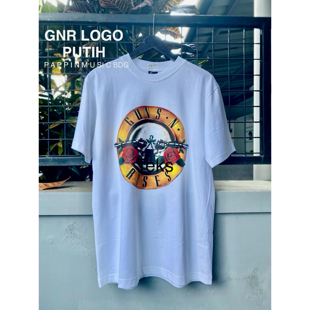 (COD) KAOS GNR LOGO -Guns N Roses PUTIH-