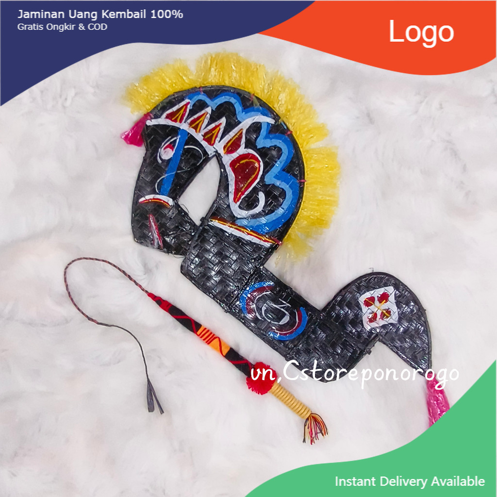 % JARANAN ANAK + PECUT PAKET MURAH / kuda lumping / kuda lumping anak / kuda pegon / barongan / devi