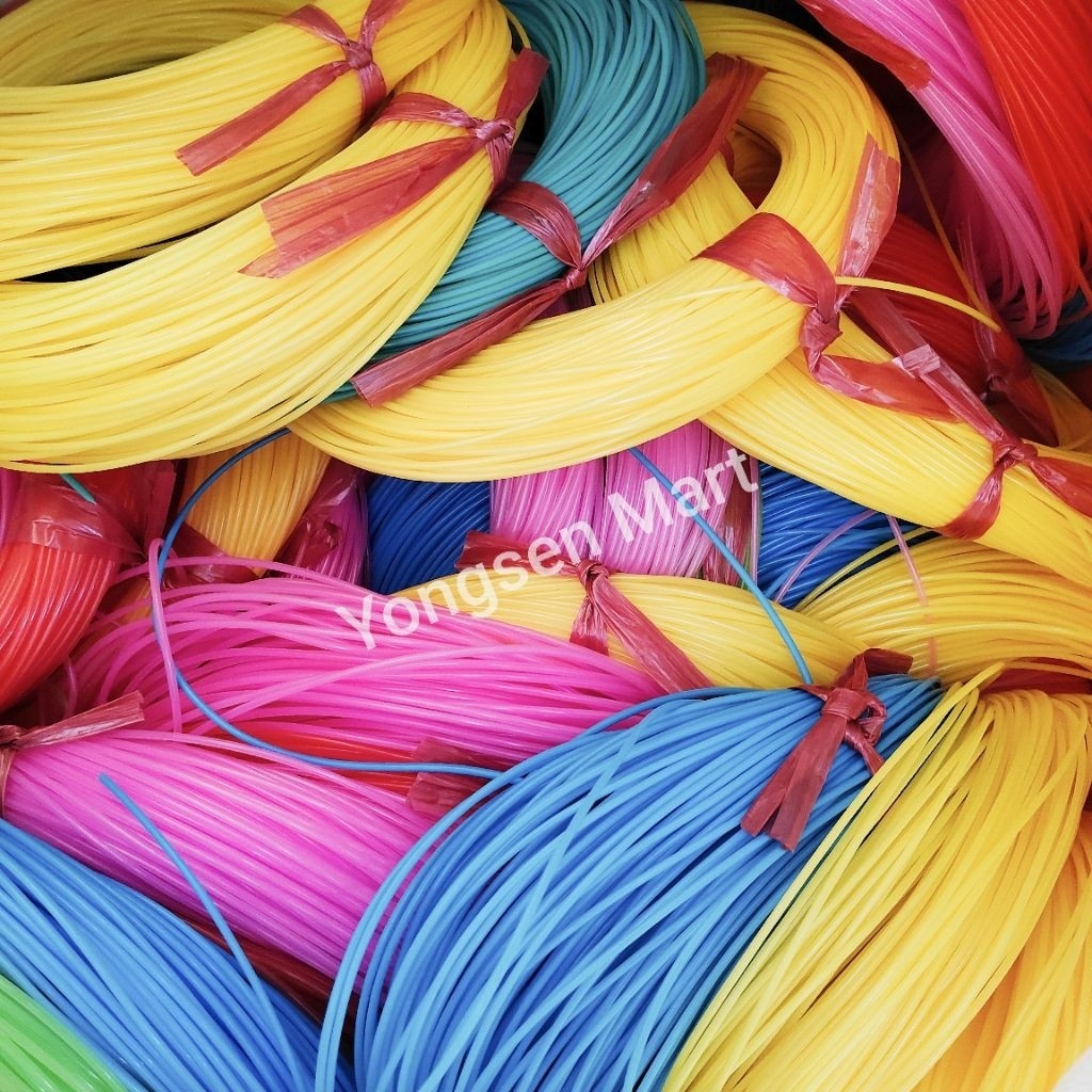 Tali selang sedotan warna warni selang kecil minuman es infus 2mm