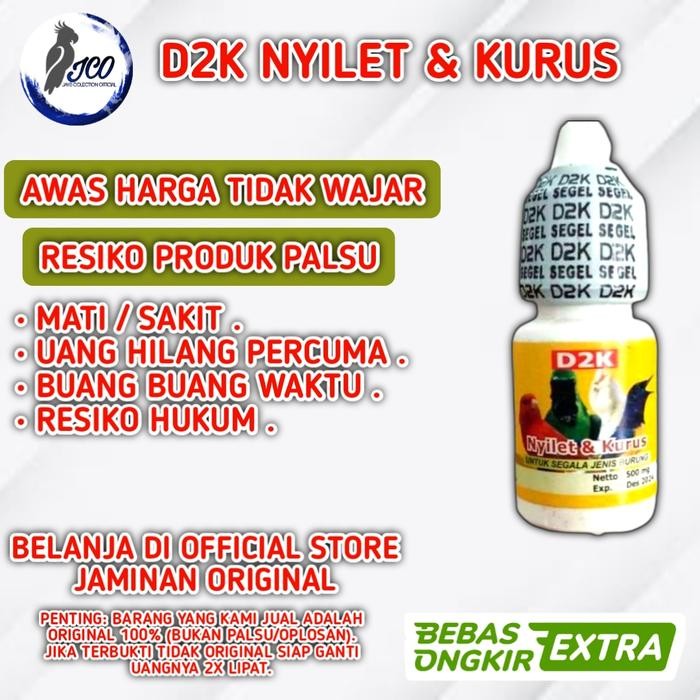 D2K NYILET KURUS OBAT BURUNG SAKIT NYILET KURUS LESU PENCERNAAN