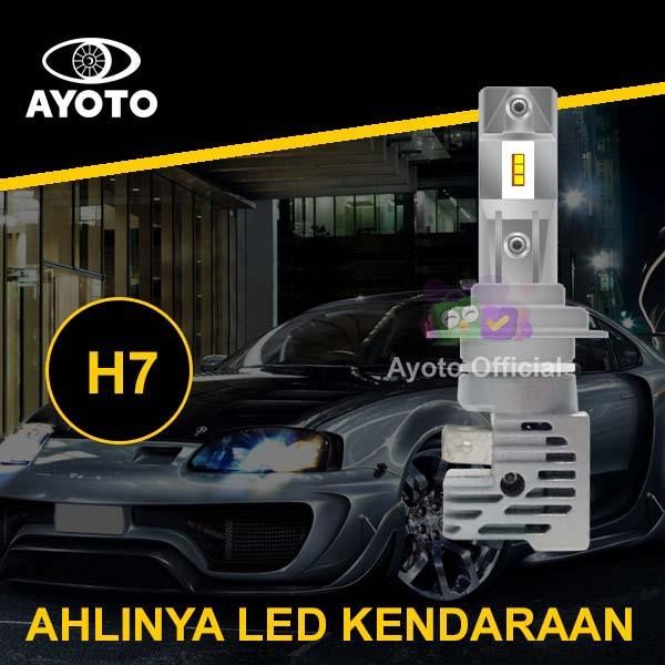 HM8 - Lampu LED H4 Mobil/Truck AYOTO M4A 30W+30W Hi/Lo PNP - A1-H7 PUTIH