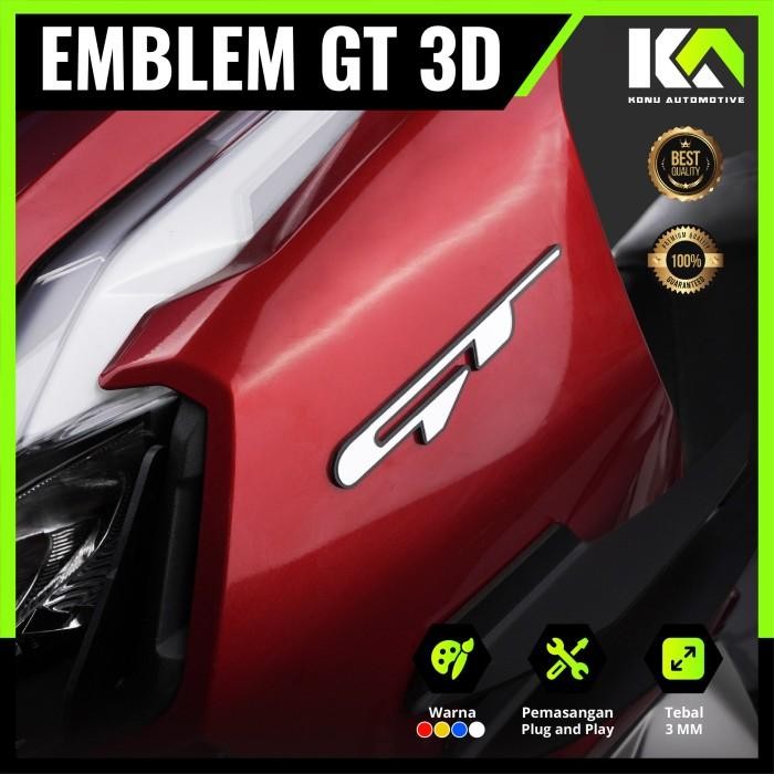 LOGO MIO GT 3D EMBLEM TIMBUL AKRILIK GT BUKAN STIKER BODY MOTOR YAMAHA