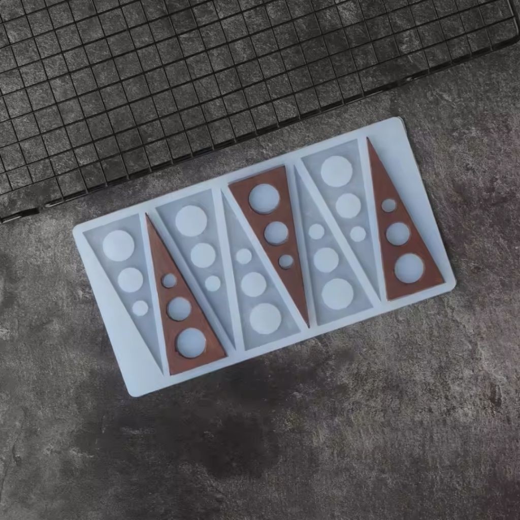 HH Cetakan Pagar Segitiga Coklat Silikon Chocolate Birthday Cake Topper Kue Ulang Tahun Wedding