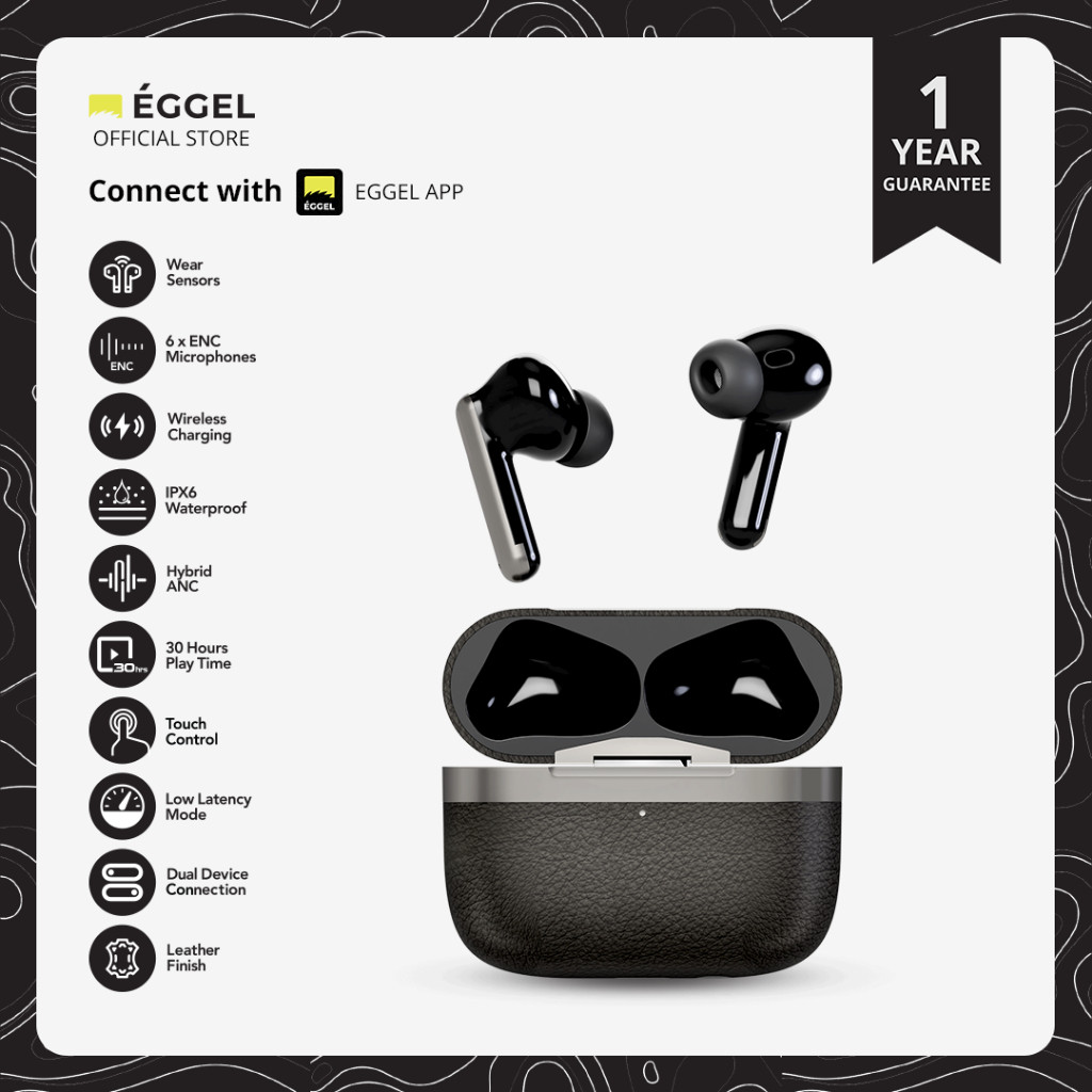 Eggel QuietBuds 3 Hybrid ANC + ENC TWS Bluetooth Earphone
